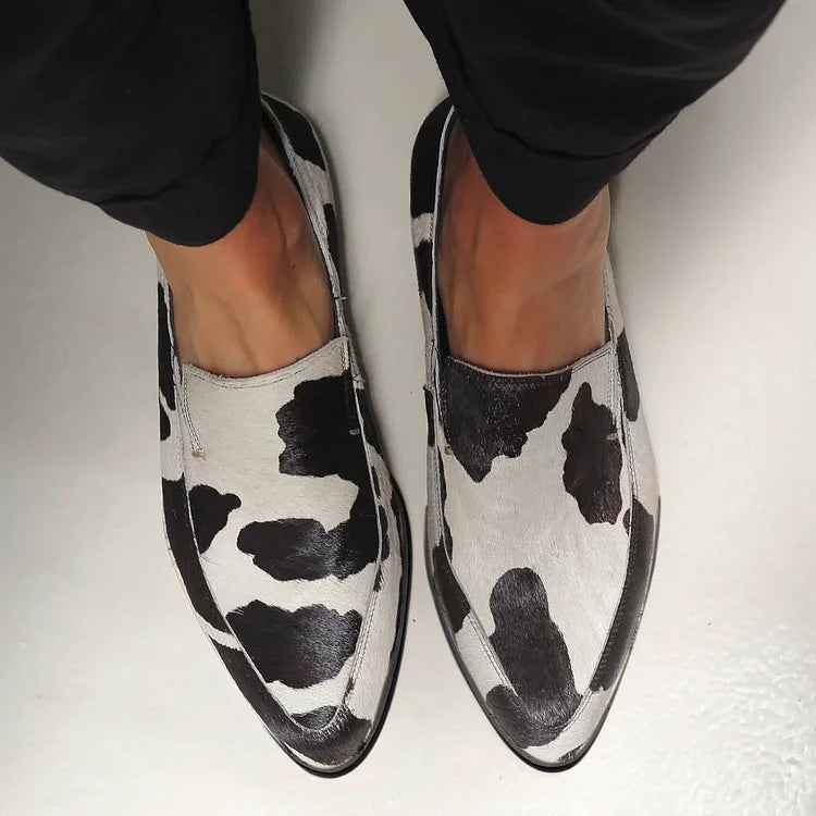 Becca | Cow Print Slip-Ons | Last Day 80% Off!