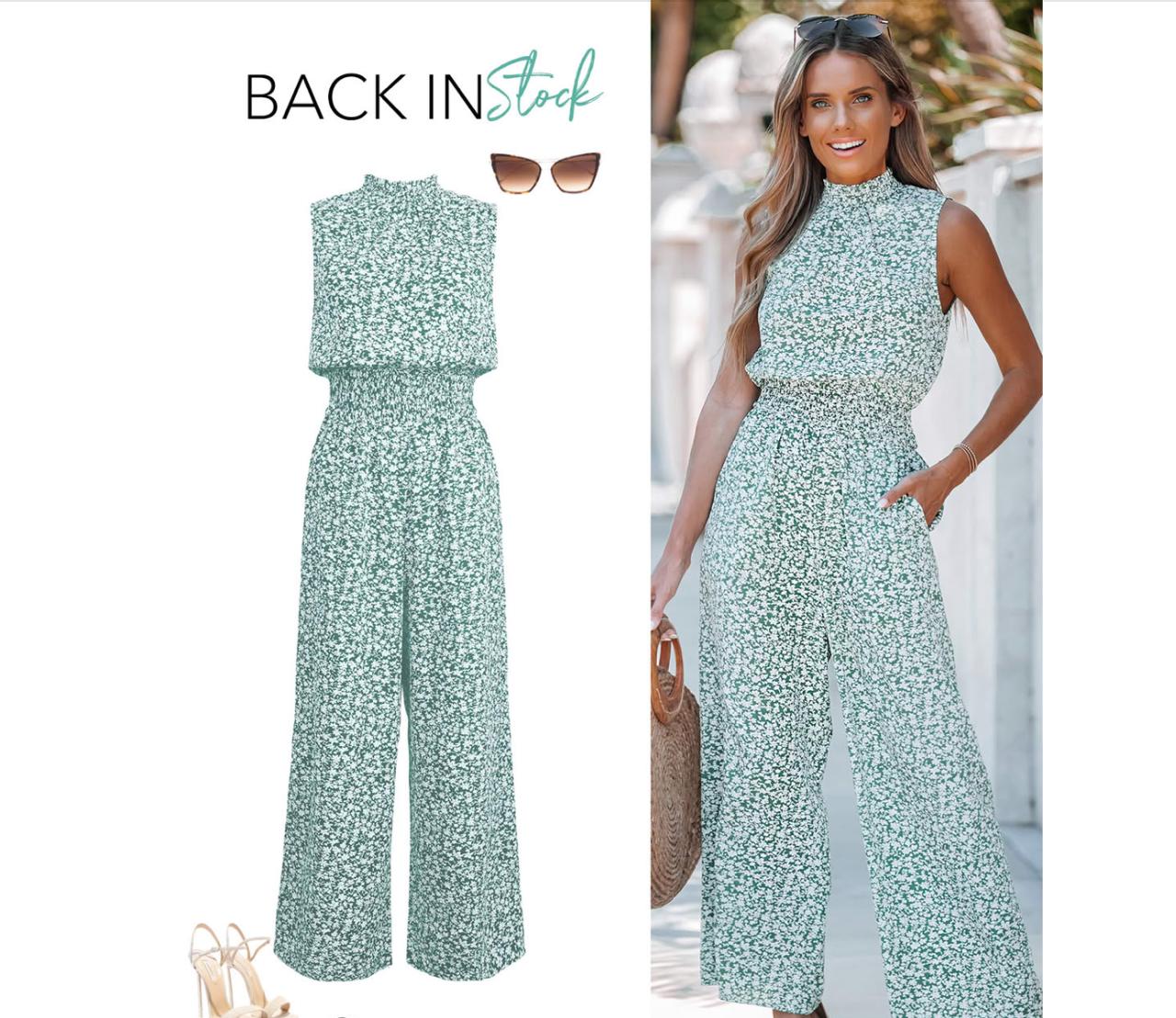 Hailey Floral Wide-Leg Jumpsuit | Last day 80% off!