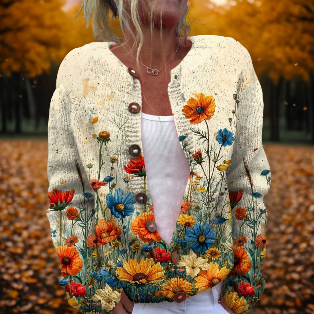 Helena | Vintage Flower Cardigan | Last Day 80% Off!