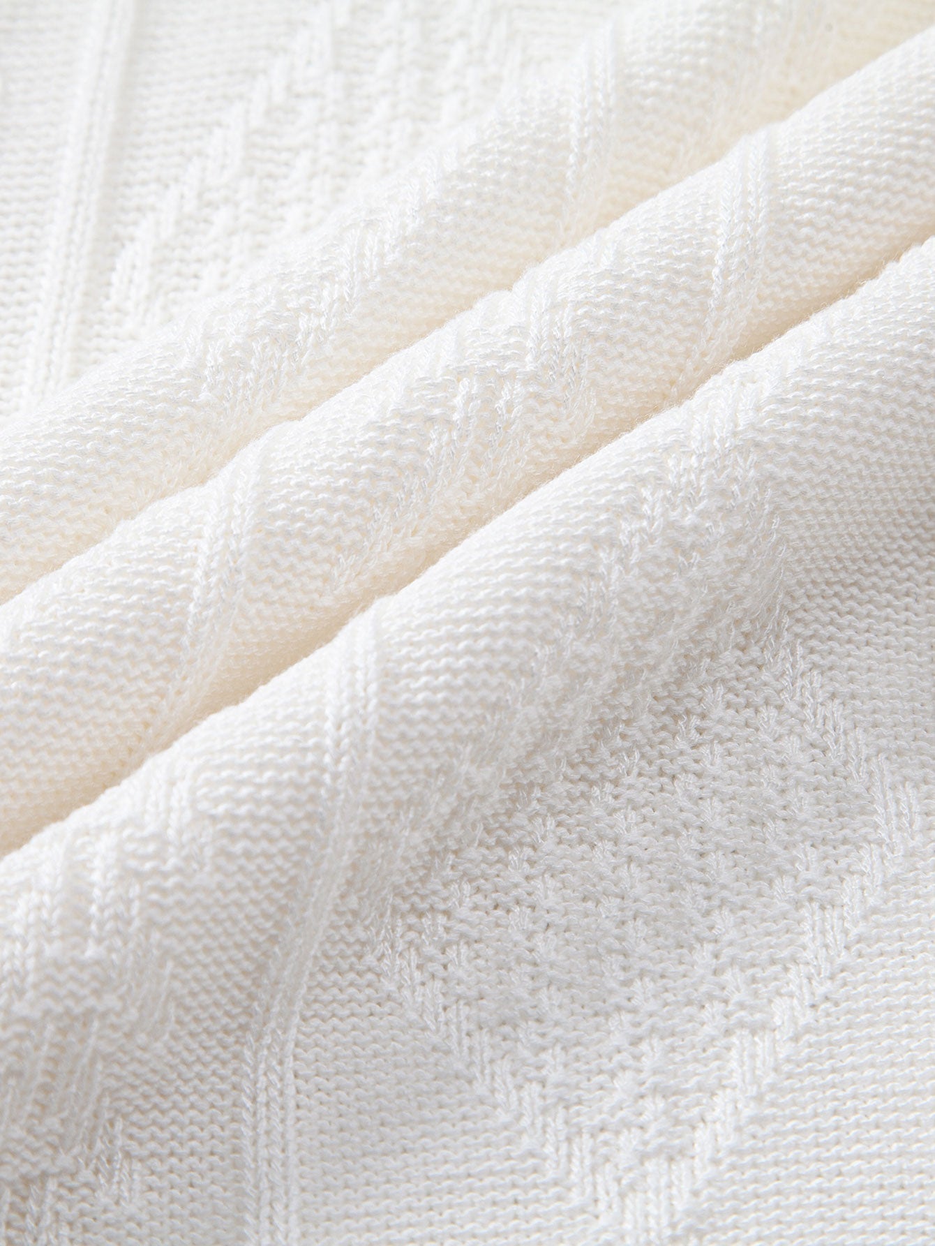 Geometric Jacquard Knitted Polo Shirt & Slim Fit Tapered Trousers | Last day 80% off!