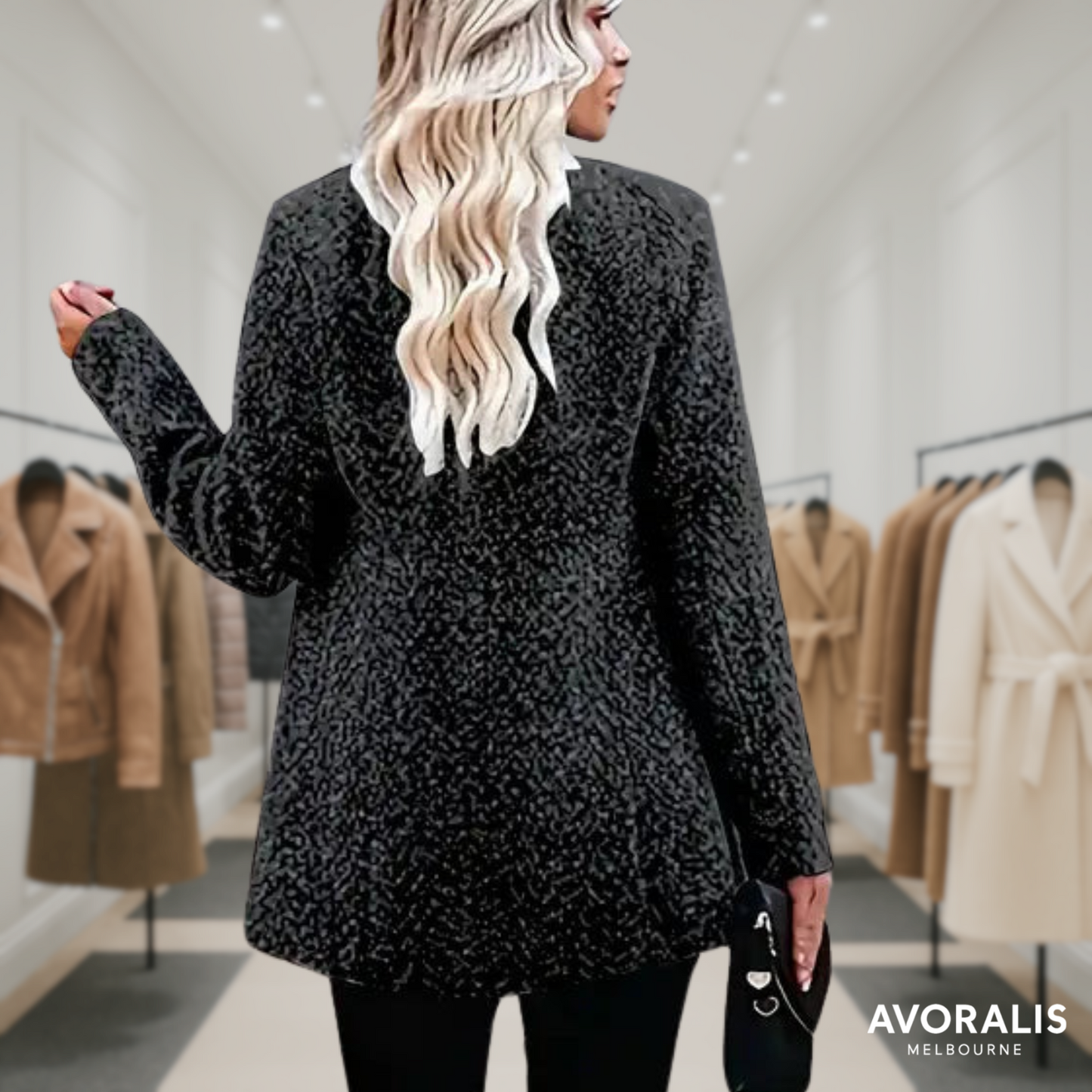 Stella™ | Elegant Mid-Length Coat with Pockets Last day 80% off!