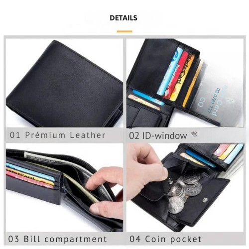 Samuel - Stylish RFID Leather Wallet | Last day 80% off!