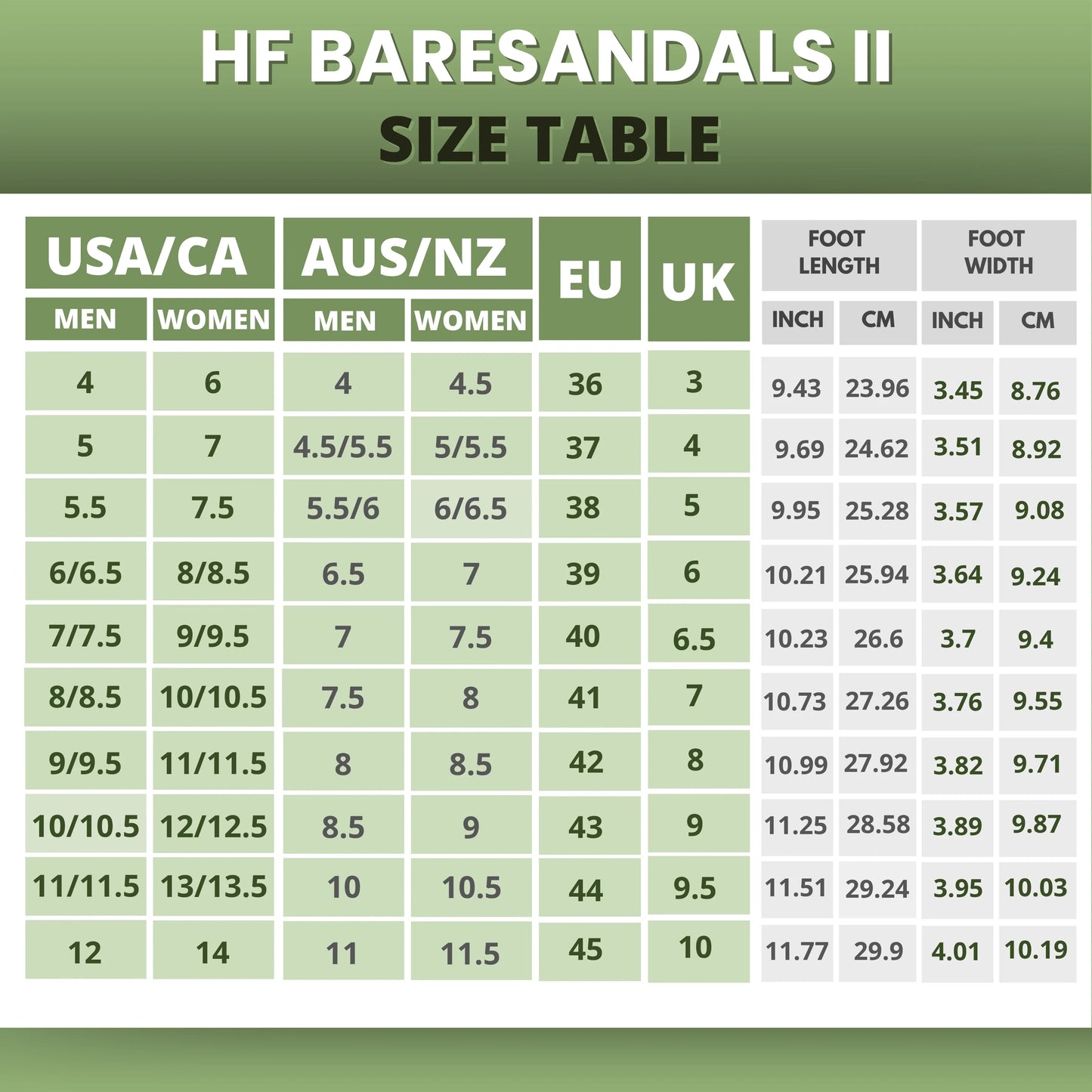 HF Baresandals II - Ergonomic Footbed & Ultra-Lightweight Barefoot Sandals (Unisex) (Buy 1 pair, get 1 pair free)