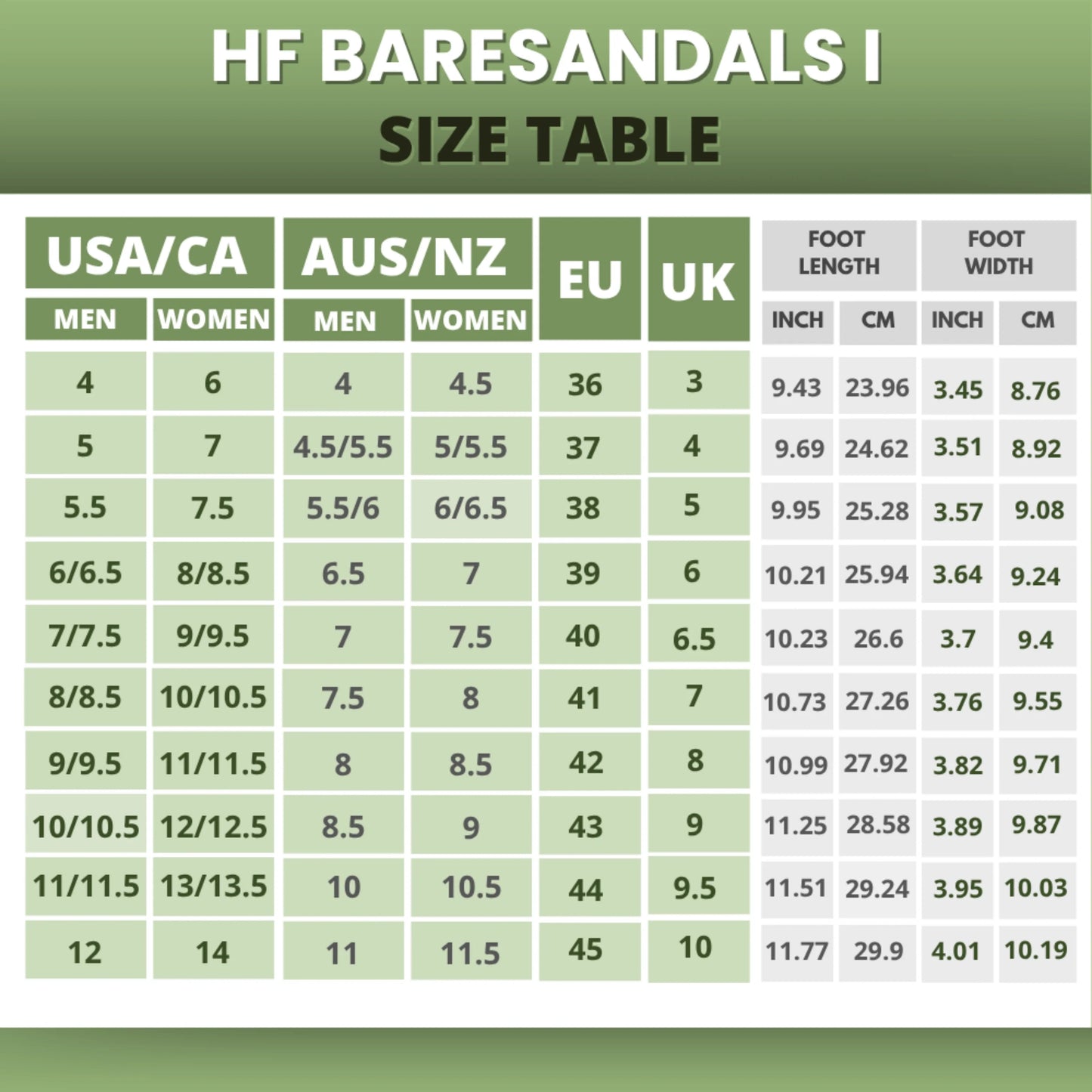 HF Baresandals I - Ergonomic Footbed & Ultra-Lightweight Barefoot Sandals (Buy 1 pair, get 1 pair free)