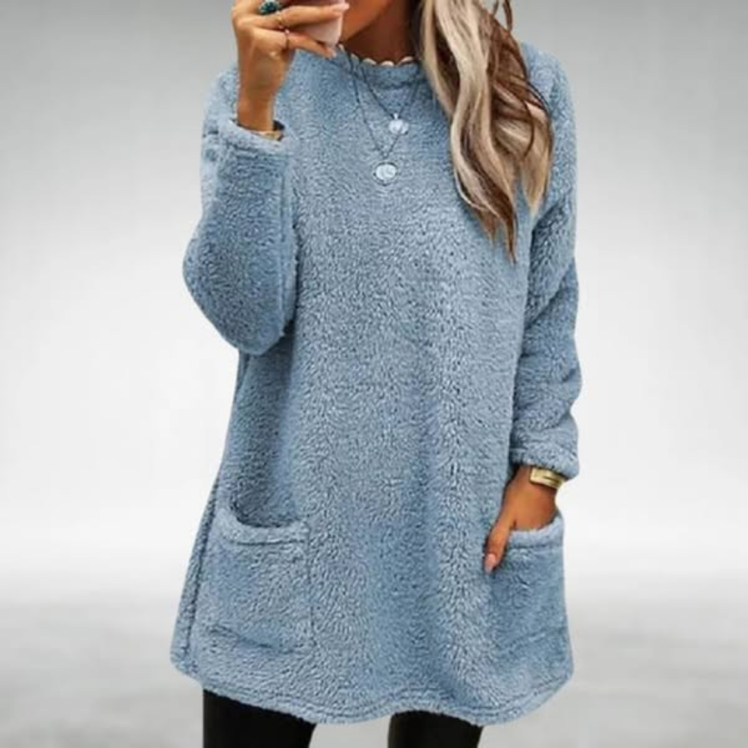 Nora | Fleece Sweater with Pockets | Last Day 80% Off!