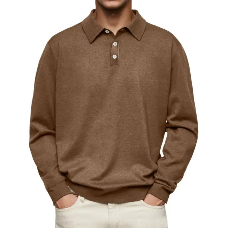 John | Long Sleeve Casual Polo | Last Day 80% Off!