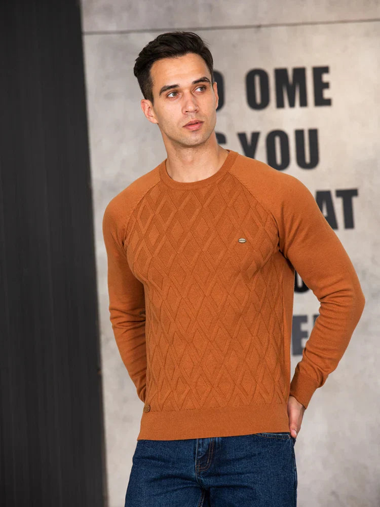 Wilson | Men's Sweater with Check Pattern | Last Day 80% Off!