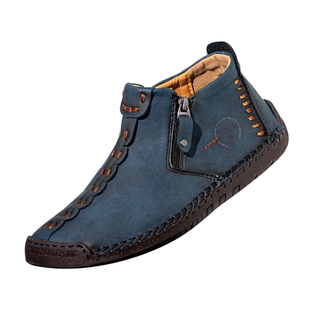 Logan | Classic Men's Leather Ankle Shoes | Last day 80% off!