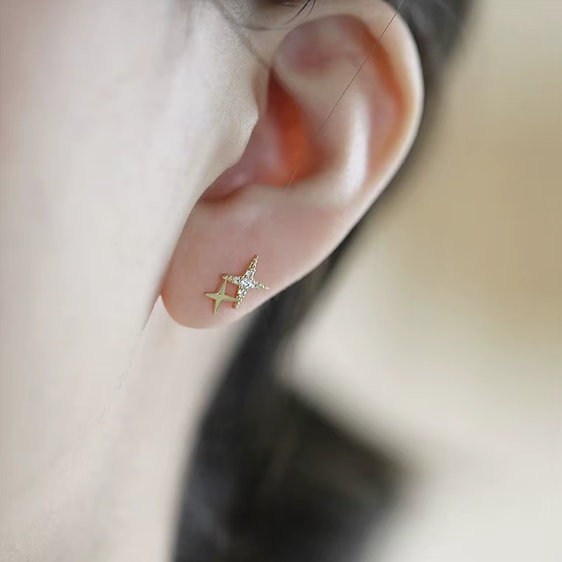 Shimmering Star Earrings Last day 80% off!