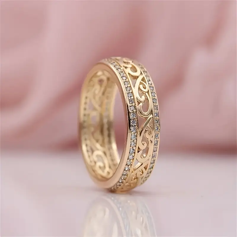 Bright Hollow Gold Ring | Last day 80% off!