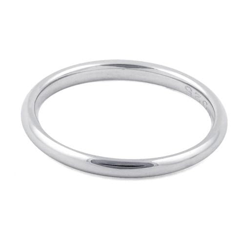 Sterling Silver Wedding Band Ring 2mm | Last day 80% off!
