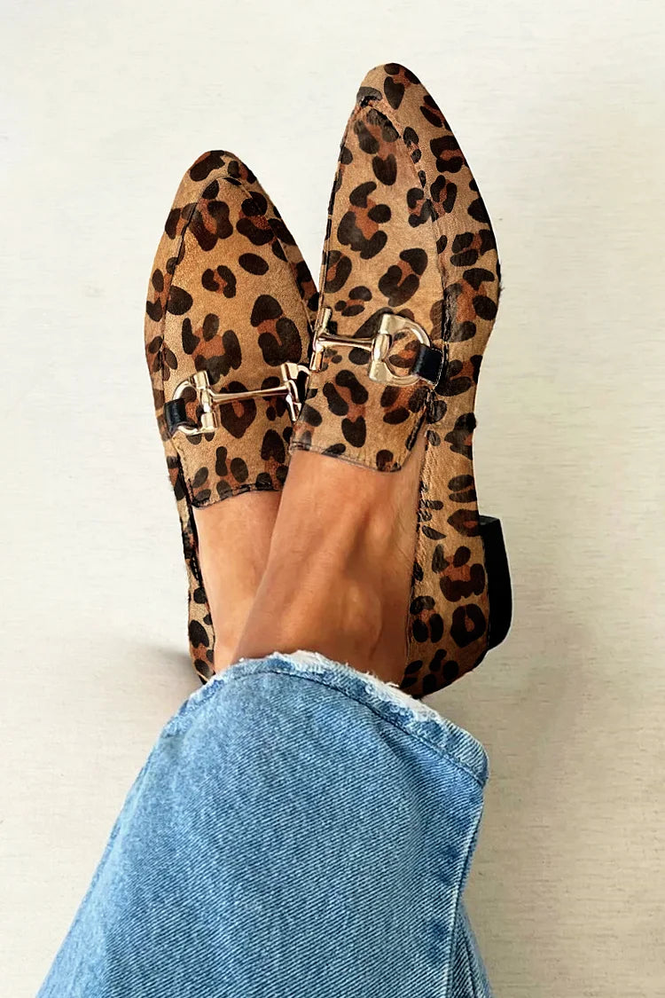 Bianca | Leopard Print Loafers | Last Day 80% Off!