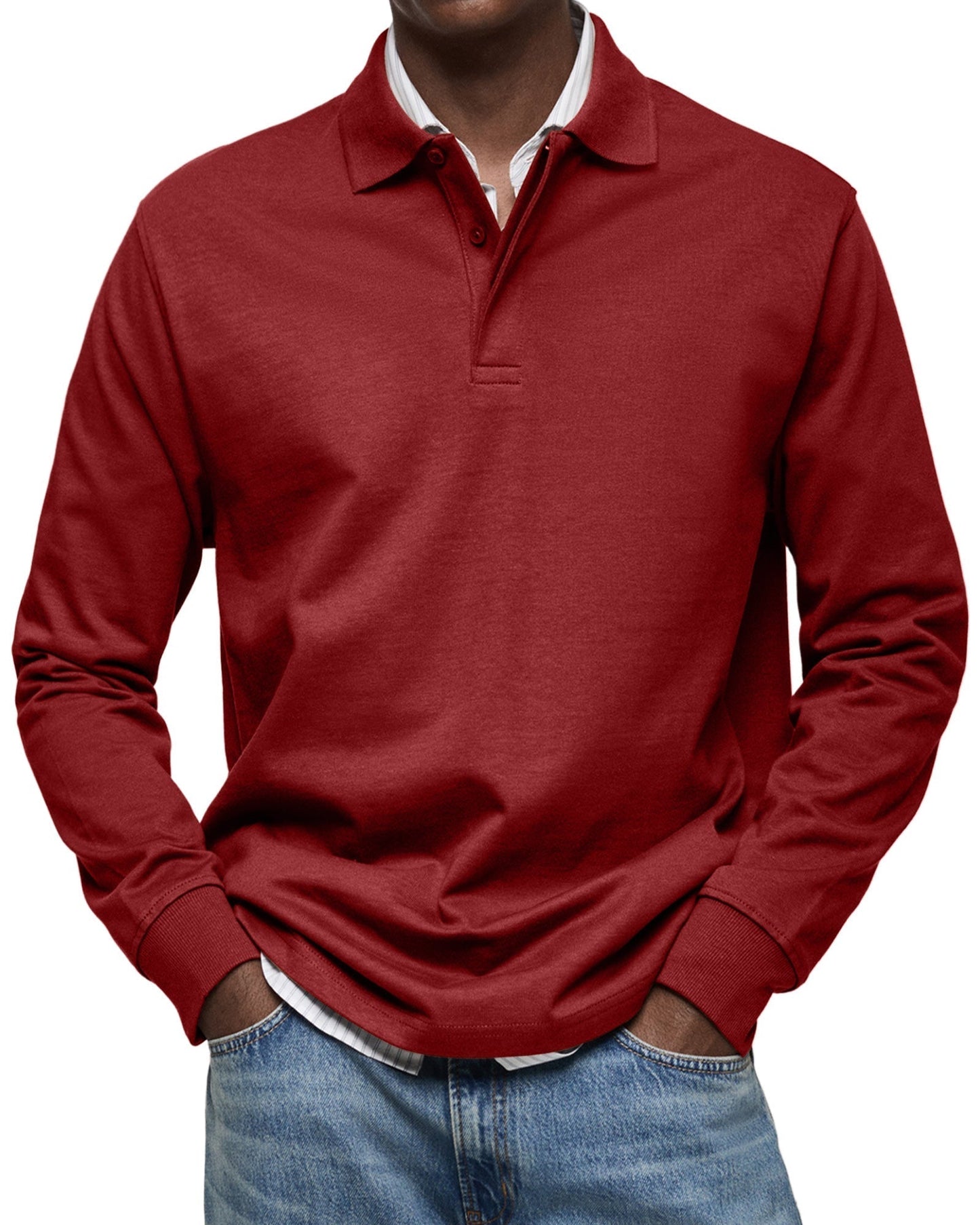Marconelli | Luxury Polo With Long Sleeves | Last Day 80% Off!