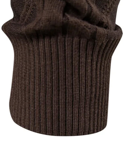 Geometric Jacquard Shawl Collar Vest Sweater | Last day 80% off!