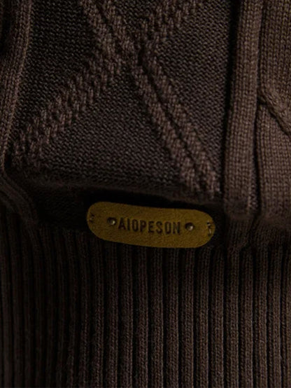 Geometric Jacquard Shawl Collar Vest Sweater | Last day 80% off!