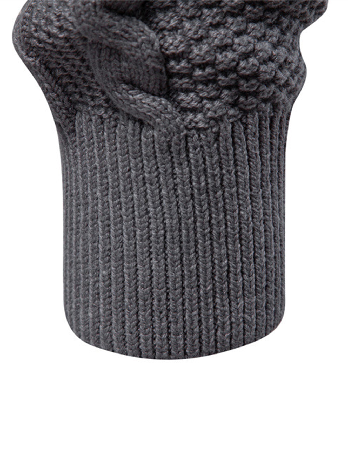 Twist Jacquard Zip-Up High Collar Sweater | Last day 80% off!