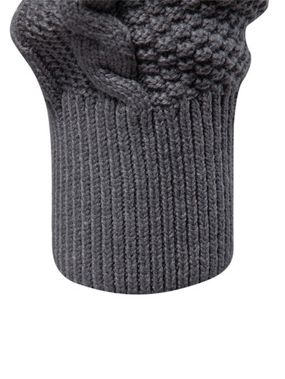 Twist Jacquard Zip-Up High Collar Sweater | Last day 80% off!