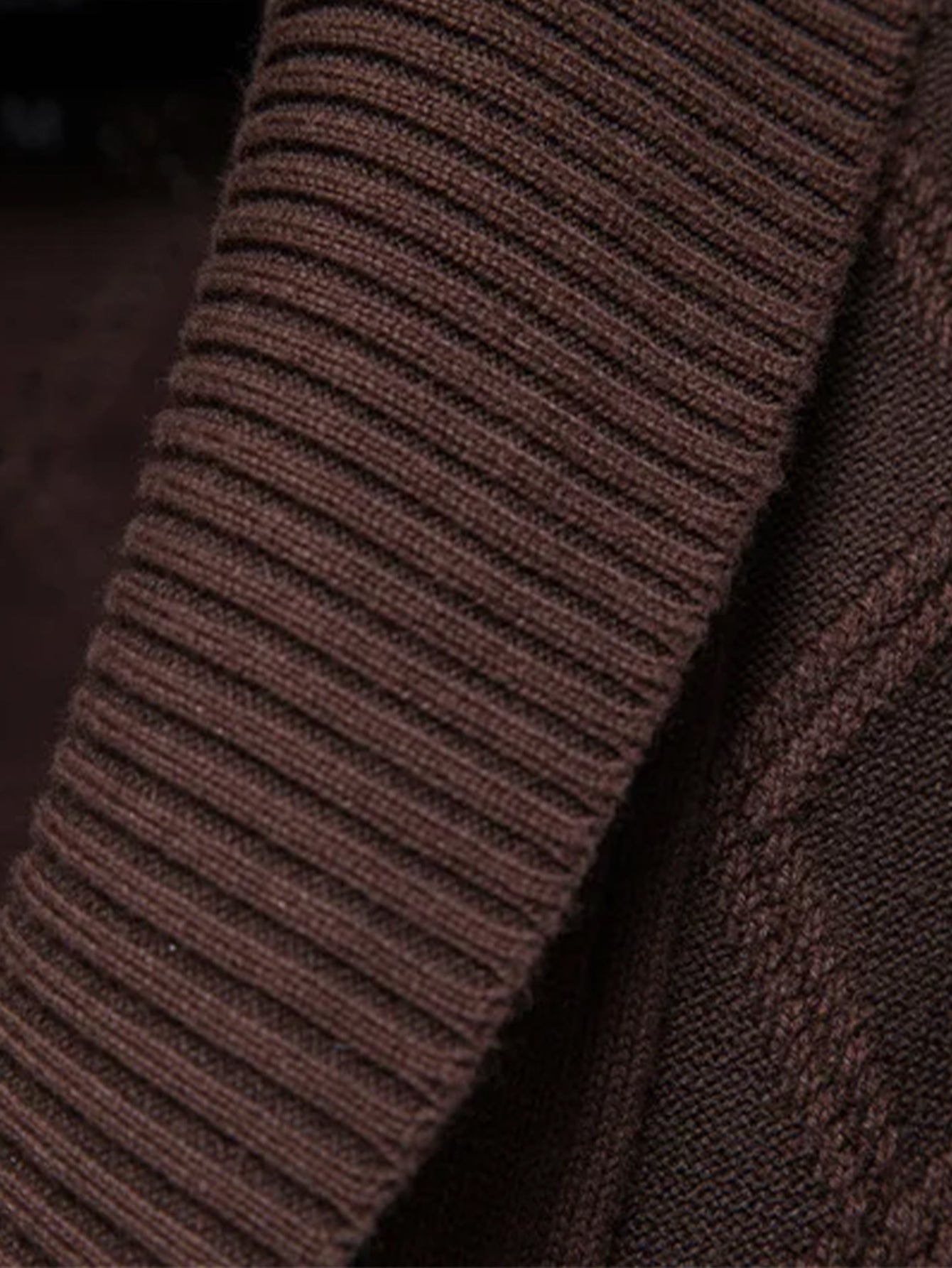 Geometric Jacquard Shawl Collar Vest Sweater | Last day 80% off!