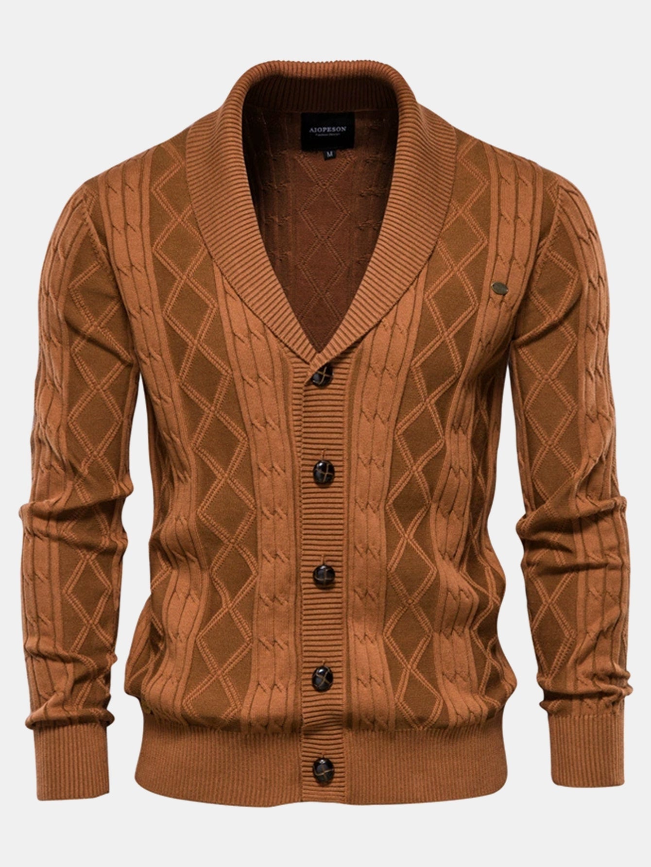 Geometric Jacquard Shawl Collar Vest Sweater | Last day 80% off!