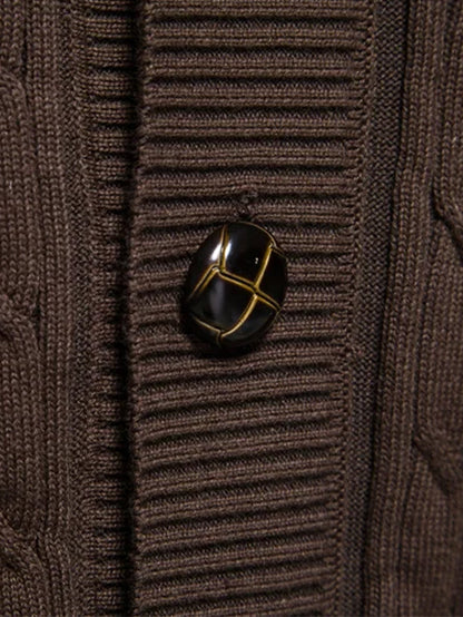 Geometric Jacquard Shawl Collar Vest Sweater | Last day 80% off!