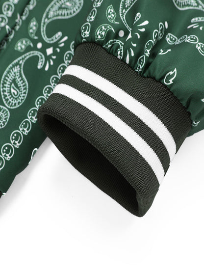 Baseball jacket with paisley print | Last day 80% off!