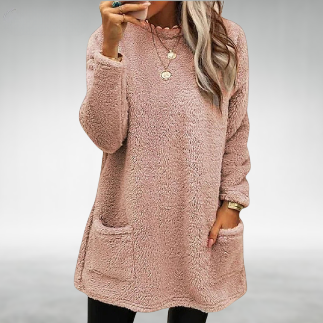 Nora | Fleece Sweater with Pockets | Last Day 80% Off!