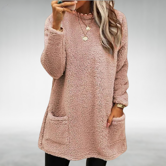 Nora | Fleece Sweater with Pockets | Last Day 80% Off!