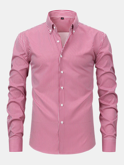Long Sleeve Striped Shirt with Buttons | Last Day 80% Off!