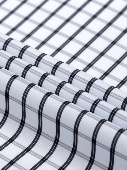 Button-down long-sleeve checked shirt | Last day 80% off!