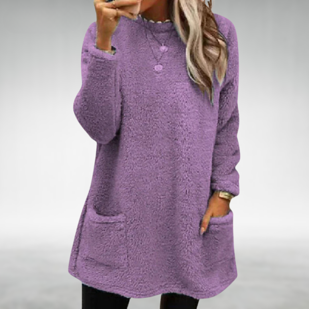 Nora | Fleece Sweater with Pockets | Last Day 80% Off!