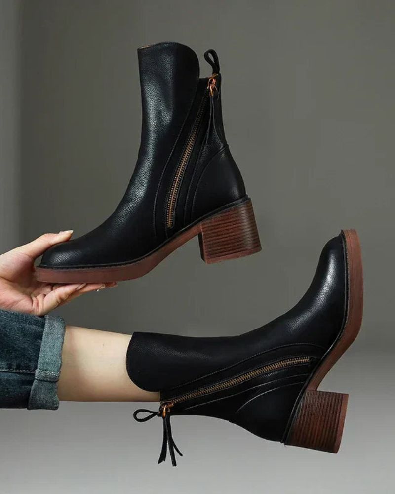Corvianoir | Elegant Ankle Boots | Last Day 80% Off!