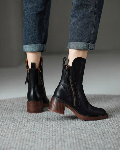 Corvianoir | Elegant Ankle Boots | Last Day 80% Off!