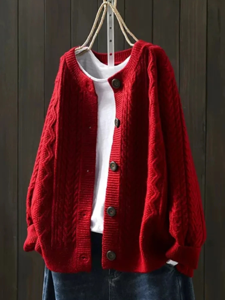 Lorenza™ - Cable Knit Cardigan | Last Day 80% Off!
