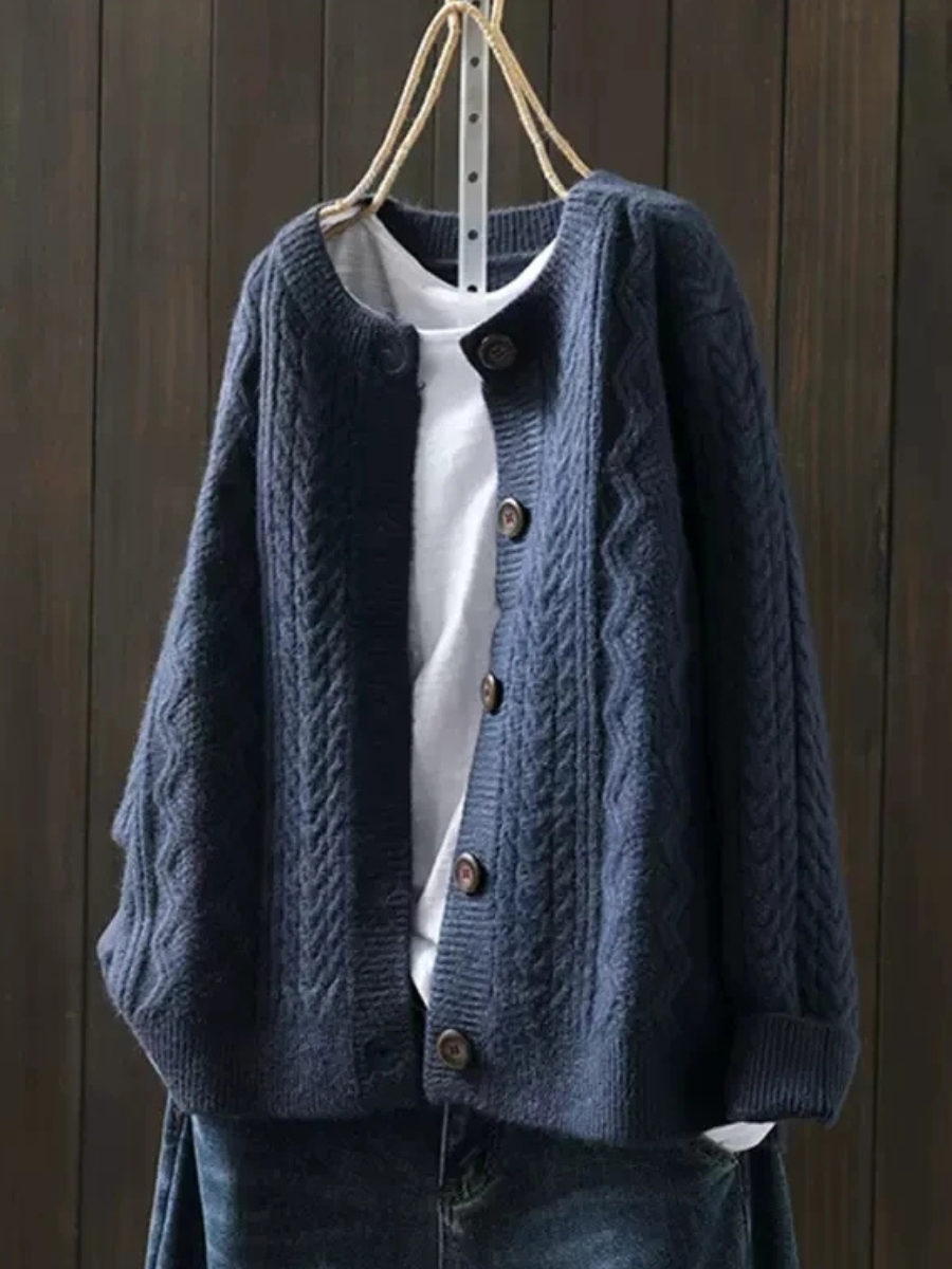 Lorenza™ - Cable Knit Cardigan | Last Day 80% Off!