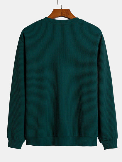 Textured Structured Sweater with Round Neck | Last day 80% off!
