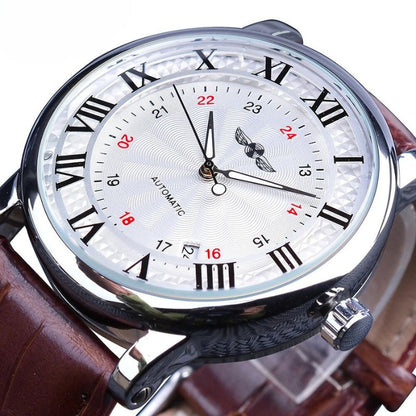 Luxury Automatic Leather Watch™ - Wilson | Last Day 80% Off!