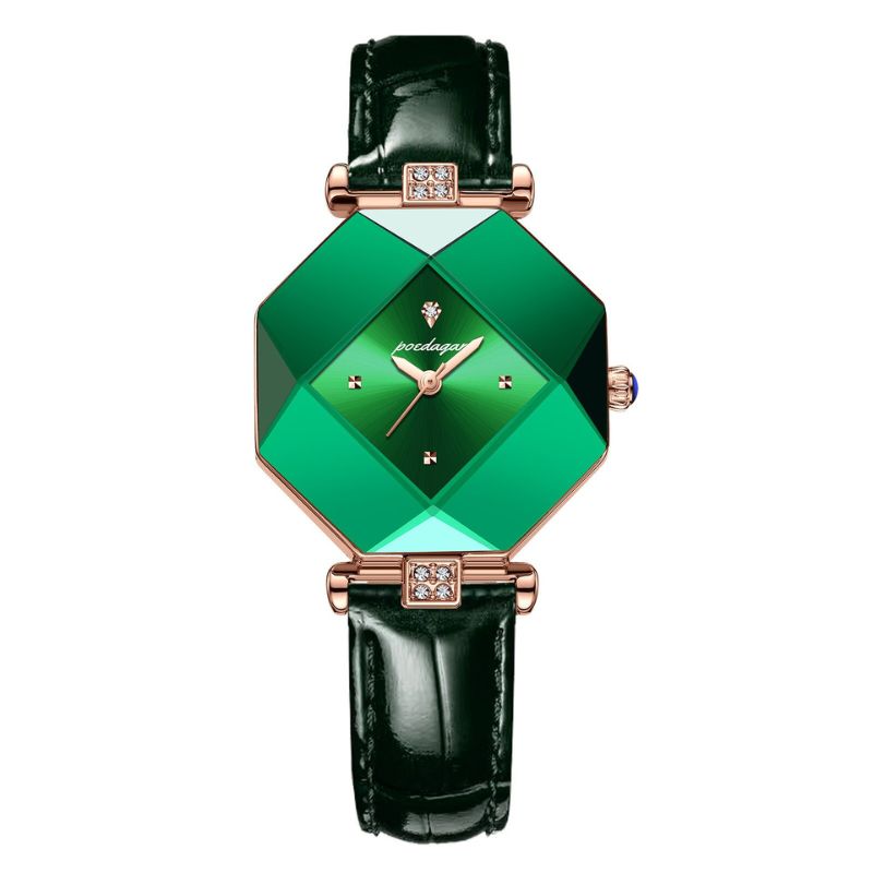 Luxury Green Diamond Quartz Watch | Last day 80% off!