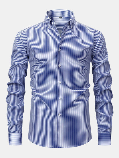 Long Sleeve Striped Shirt with Buttons | Last Day 80% Off!