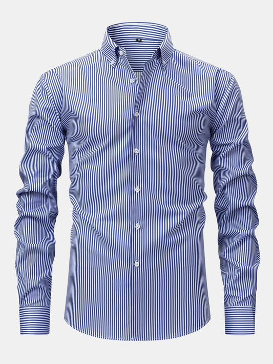 Long Sleeve Striped Shirt with Buttons | Last Day 80% Off!