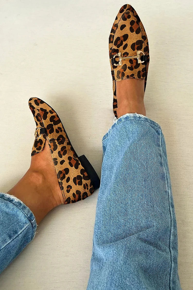 Bianca | Leopard Print Loafers | Last Day 80% Off!