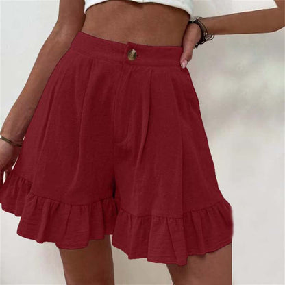 Kissha™ - Flowing Ruffle Hem Shorts | Last Day 80% Off!