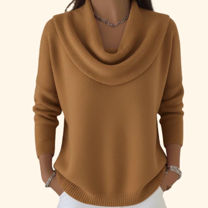 Elliza | Sweater with Collar | Last Day 80% Off!