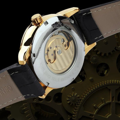 Moon Phase Skeleton Automatic Watch | Last day 80% off!