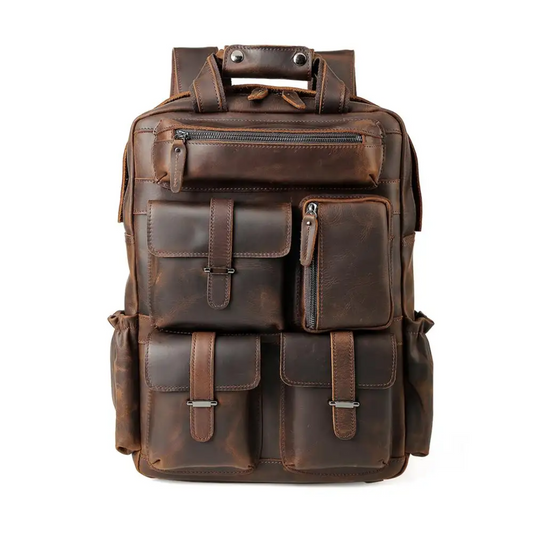 Kevin - Horse Leather Laptop Backpack | Last day 80% off!