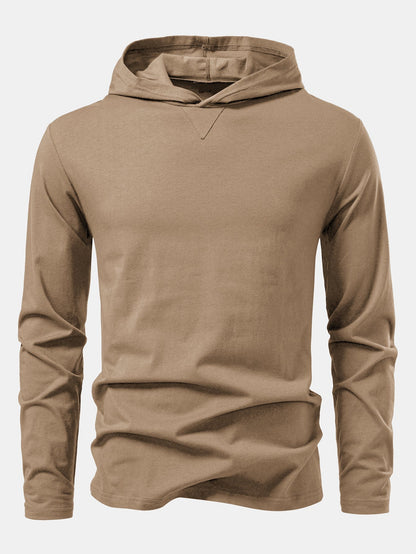 Long Sleeve Cotton Hoodie T-Shirt | Last day 80% off!