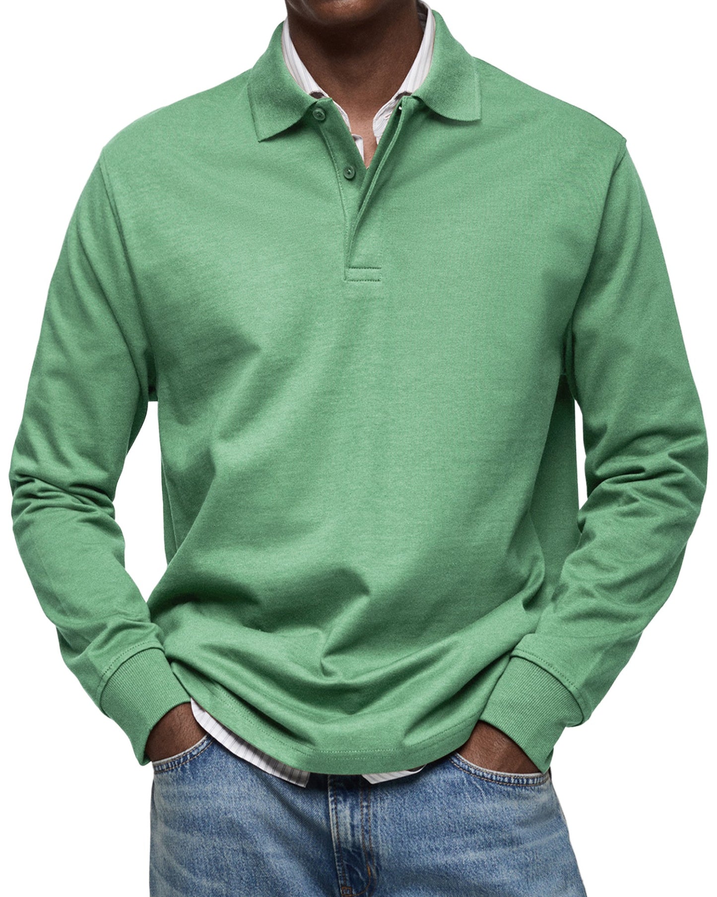 Marconelli | Luxury Polo With Long Sleeves | Last Day 80% Off!