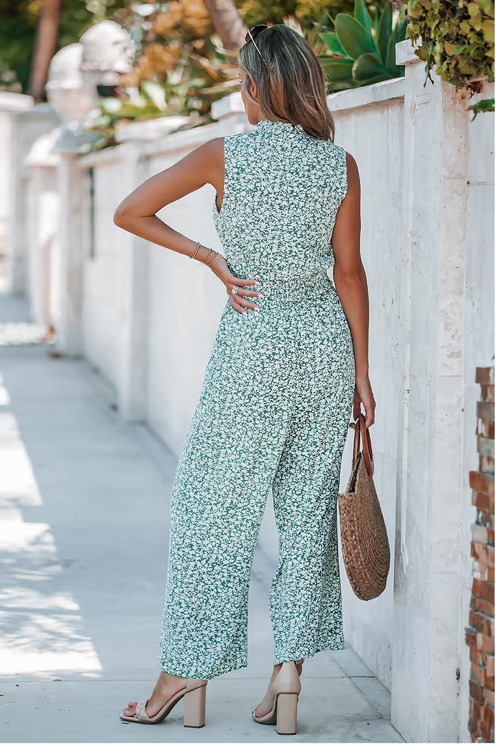 Hailey Floral Wide-Leg Jumpsuit | Last day 80% off!
