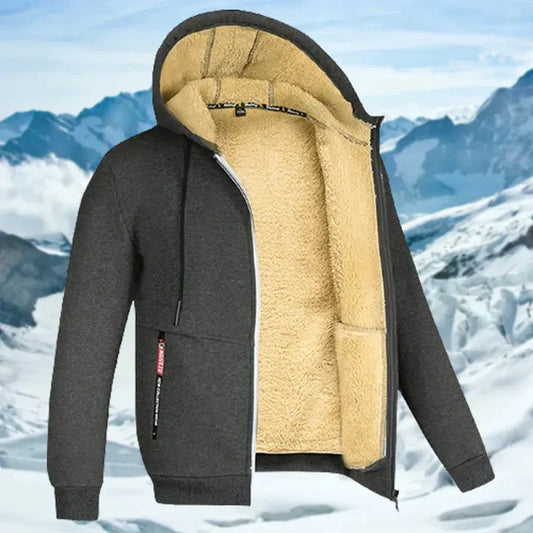 Gilben - Men's Winter Jacket with Hood and Fleece | Last day 80% off!