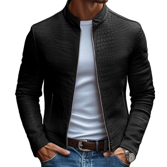 Mason Stone-Tone Leather Jacket (BUY 1 GET 1 FREE)
