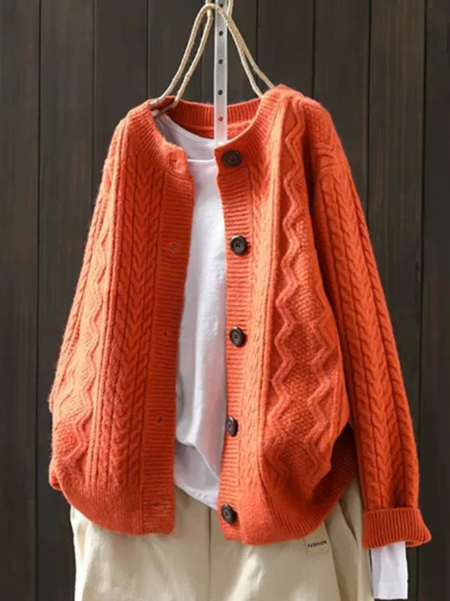 Lorenza™ - Cable Knit Cardigan | Last Day 80% Off!